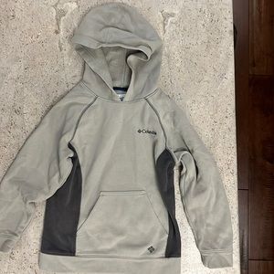 Columbia your small sweatshirt hoodie, Tan/gray